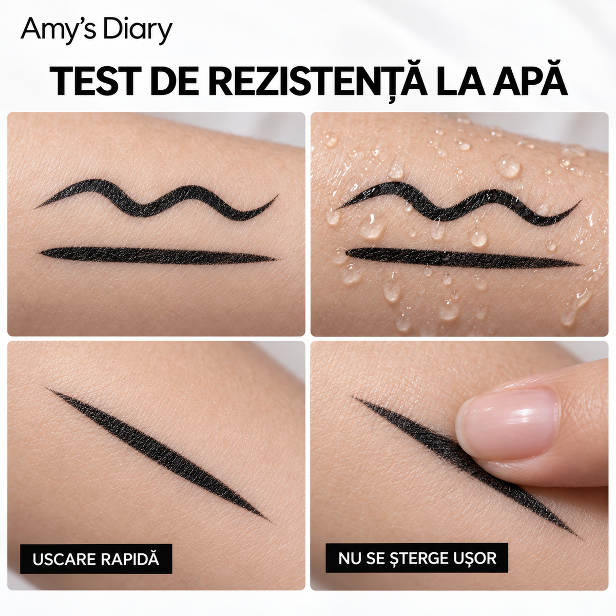 Eyeliner Rezistent la Apă 2 în 1
