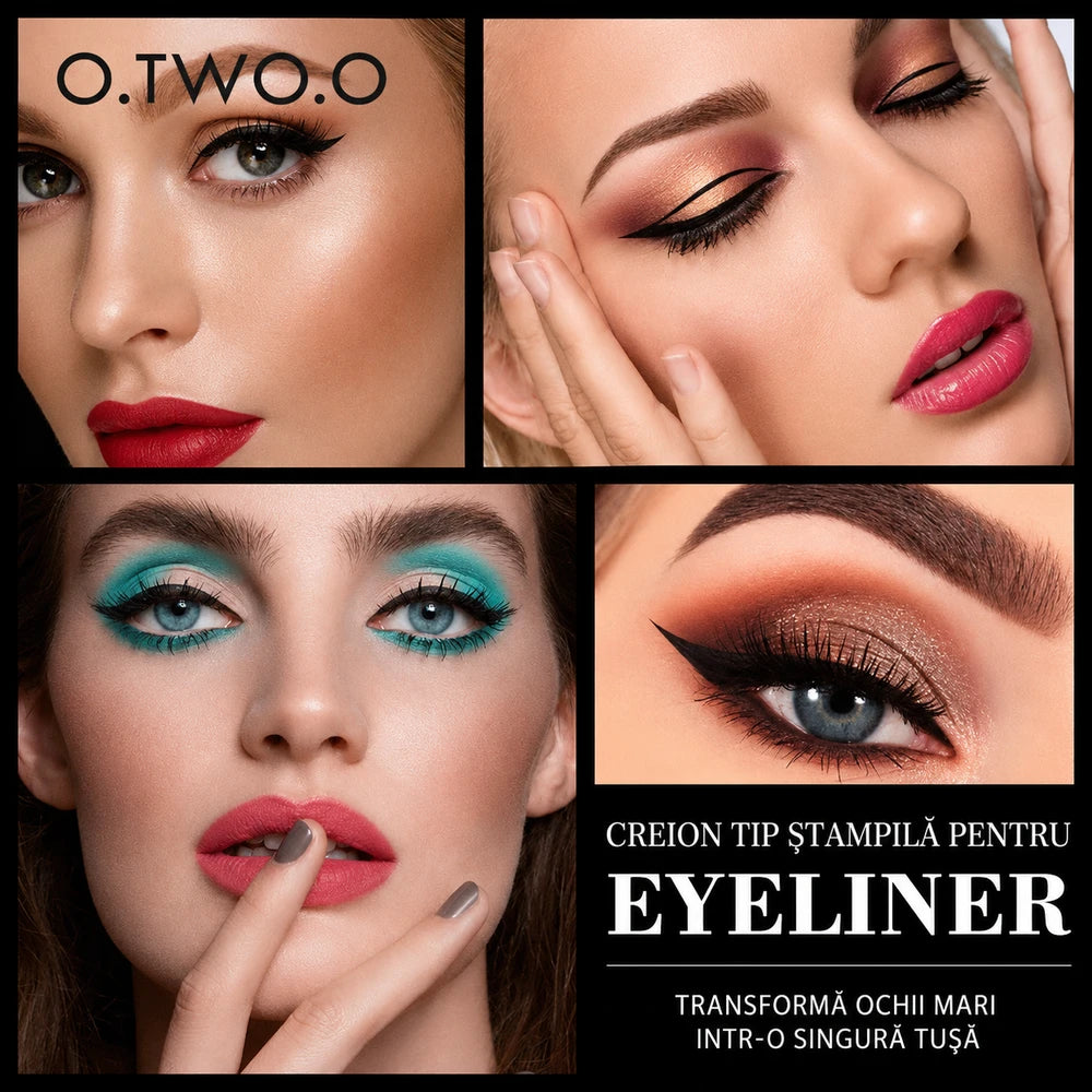 Eyeliner Rezistent la Apă 2 în 1