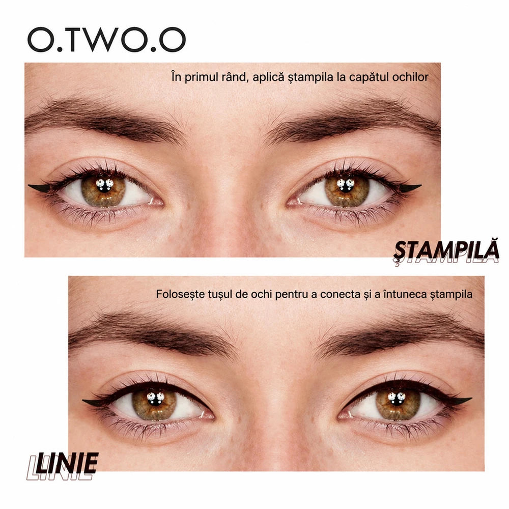 Eyeliner Rezistent la Apă 2 în 1