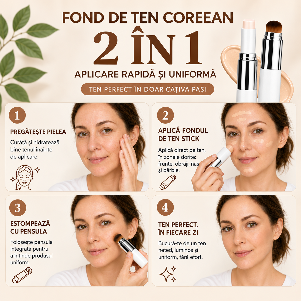 Fond de ten coreean - se adaptează tenului tău!