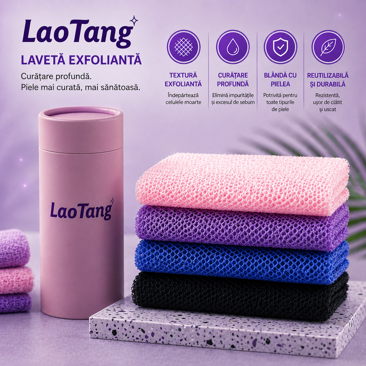 LaoTang - Prosop Exfoliant pentru Duș