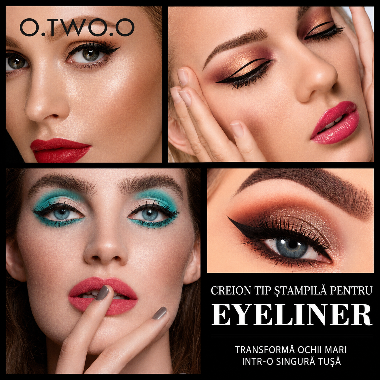 Eyeliner Rezistent la Apă 2 în 1