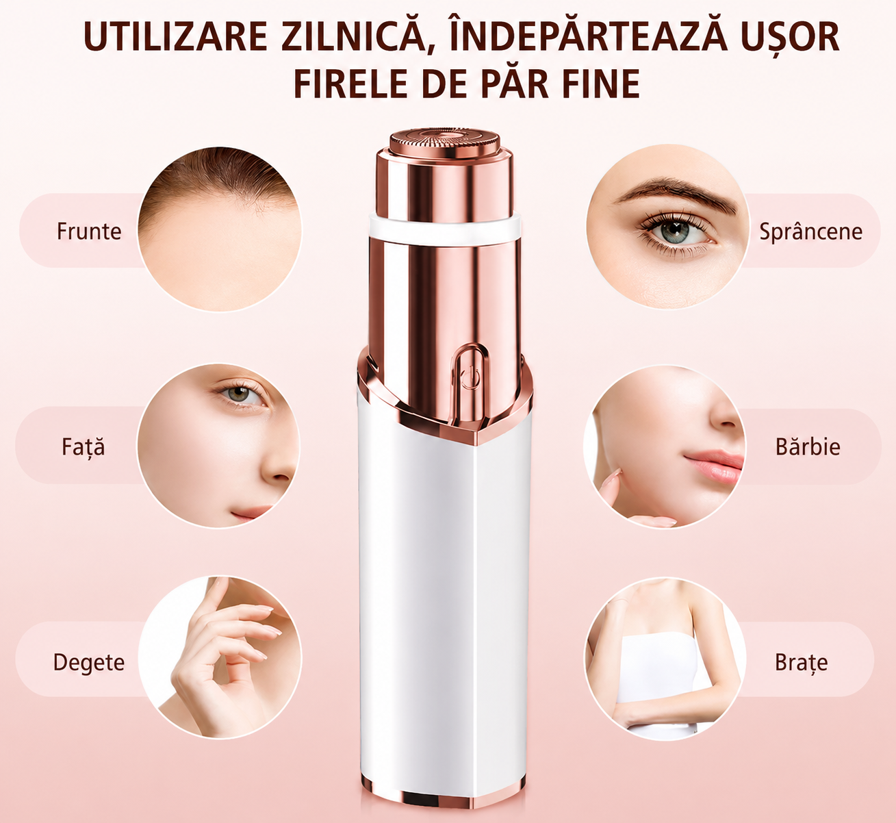 LumiSilk™ – Epilator Facial cu LED